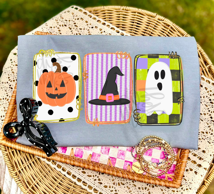 Spooky Halloween Frames Comfort Colors Graphic Tee