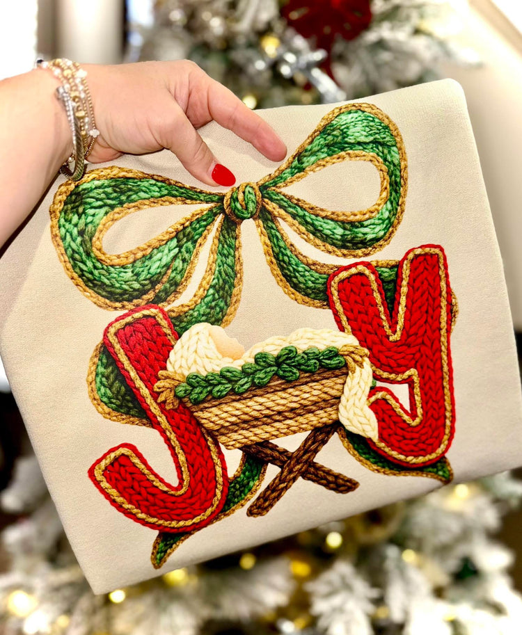 Joy Faux Yarn Comfort Colors Graphic Tee