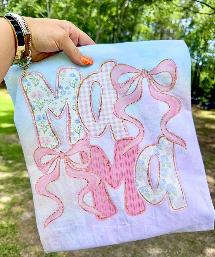 Pink Coquette Mama Comfort Colors Graphic Tee