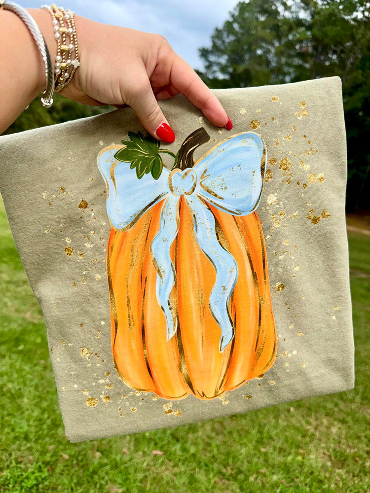 Preppy Gourd Doodle Fall Pumpkins Comfort Colors Graphic Tee