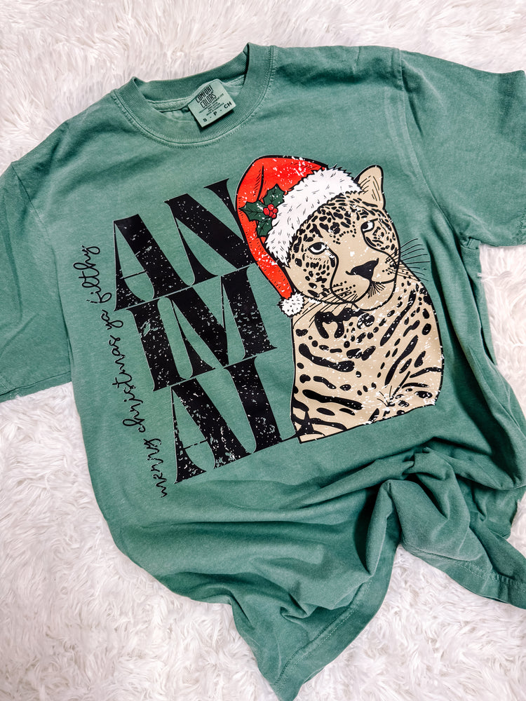 Merry Christmas Ya Filthy Animal Christmas Comfort Colors Graphic Tee