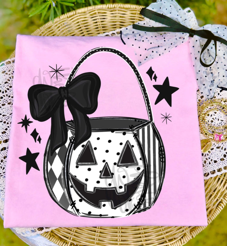 Spooky Halloween Bucket Comfort Colors Graphic Tee