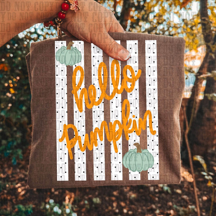 Hello Pumpkin Comfort Colors Graphic Tee