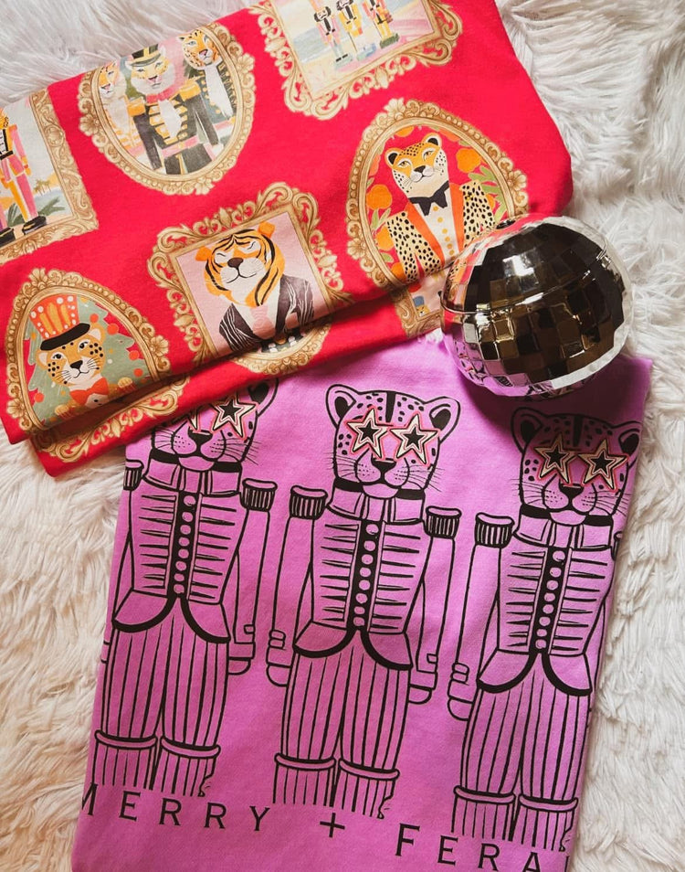 Preppy Christmas Cats Comfort Colors Graphic Tee