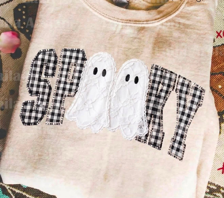 Spooky Ghost Halloween Comfort Colors Graphic Tee