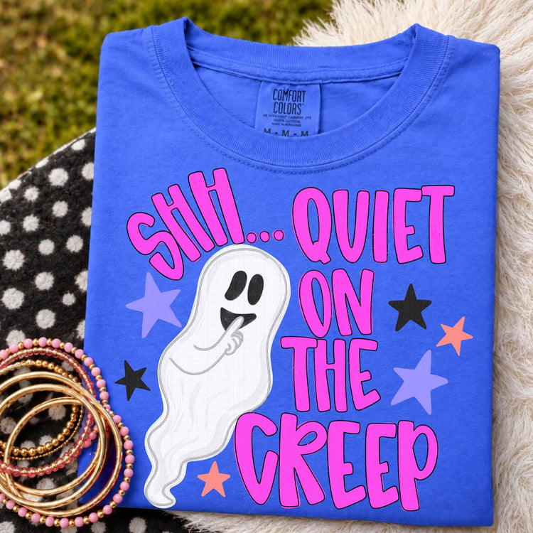 Quiet on the Creep Halloween Comfort Colors Graphic Tee