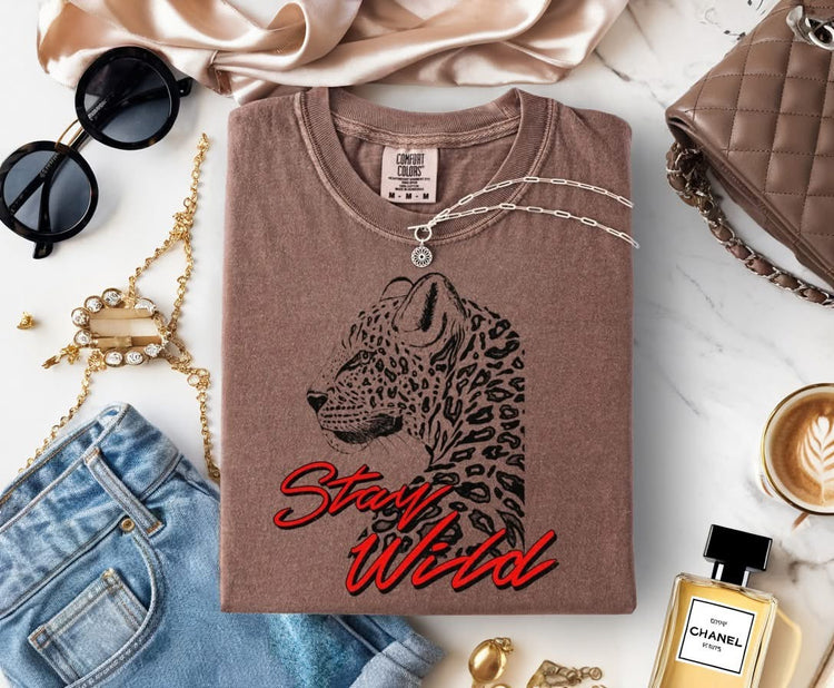 Stay Wild Edgy Comfort Colors Graphic Tee
