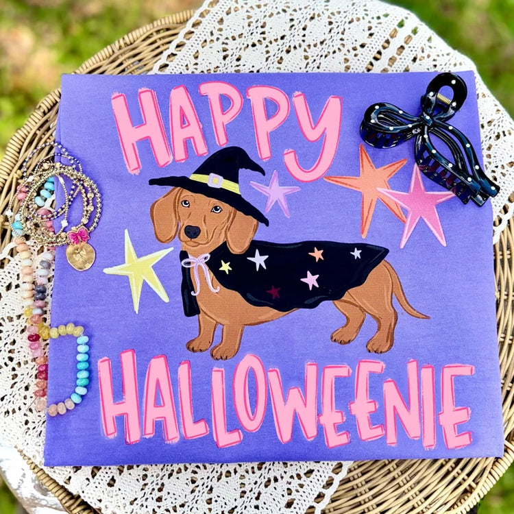 Happy Halloweenie Comfort Colors Graphic Tee