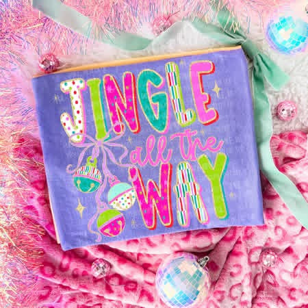 Jingle All the Way Neon Christmas Comfort Colors Tee