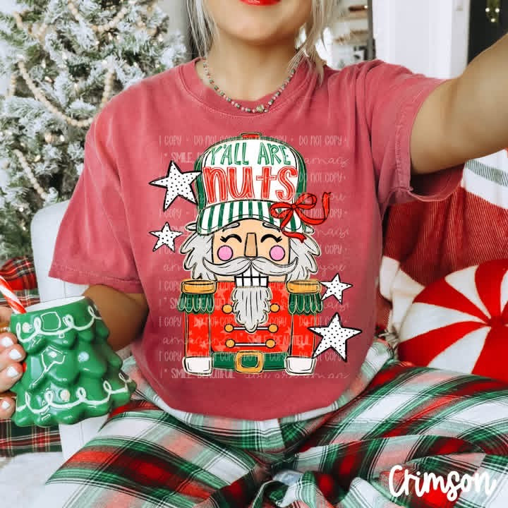Jingle All the Way Neon Christmas Comfort Colors Tee