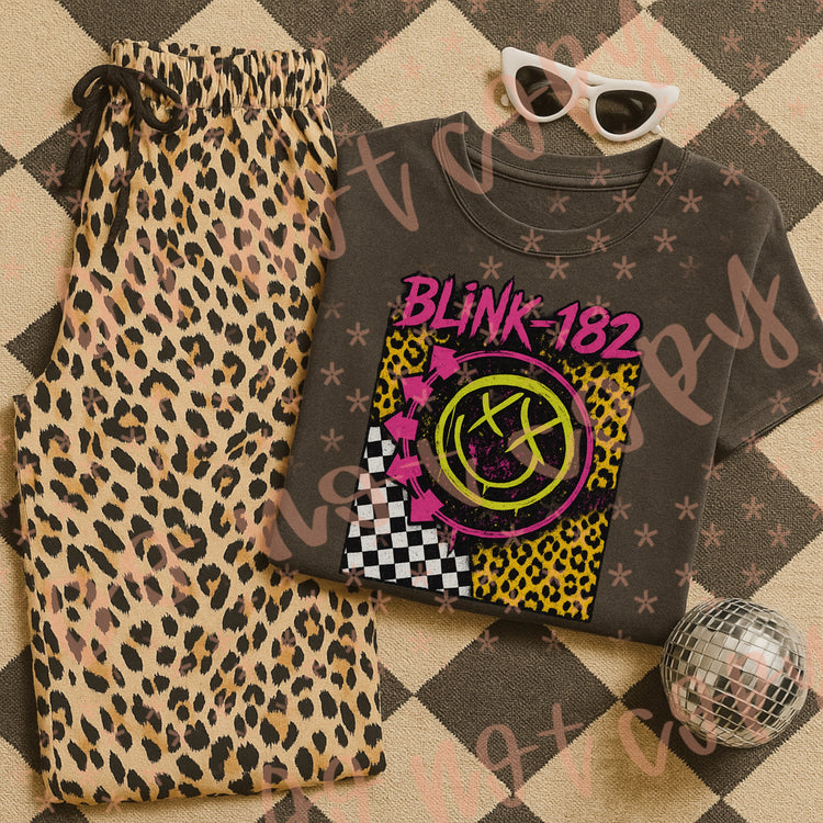 Neon Checkered B182 Comfort Colors Graphic Tee