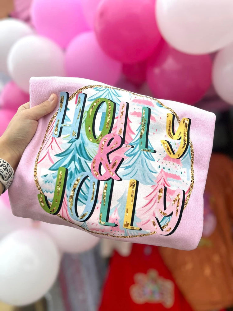 Holly Jolly Christmas Comfort Colors Graphic Tee