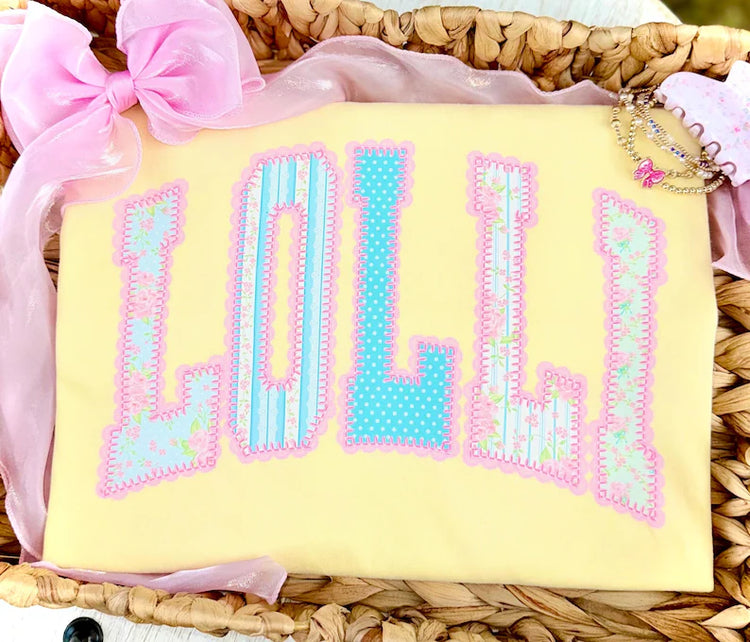 Floral Lace Lolli Comfort Colors Graphic Tee