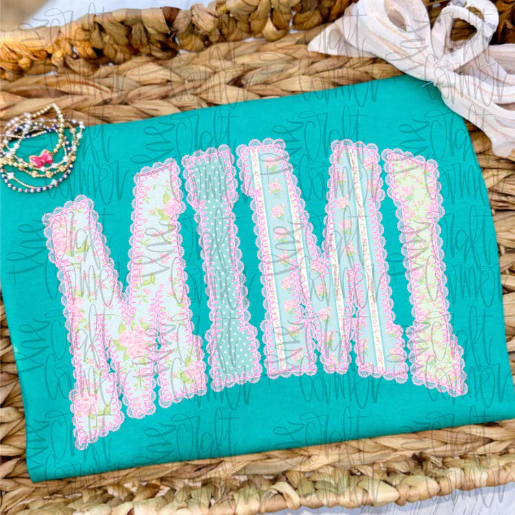 Floral Lace Mimi Comfort Colors Graphic Tee