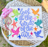 Look at the Birds of the Air Faith Comfort Colors Graphic Tee