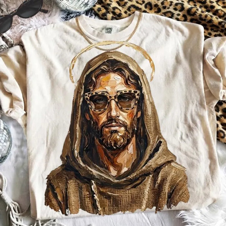 Glam Jesus Faith Comfort Colors Graphic Tee