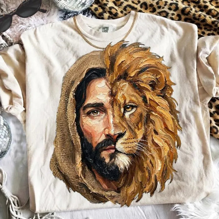Jesus & The Lion Comfort Colors Graphic Tee