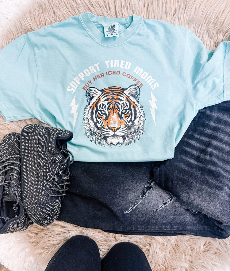 Support Tired Moms Comfort Colors Graphic Tee