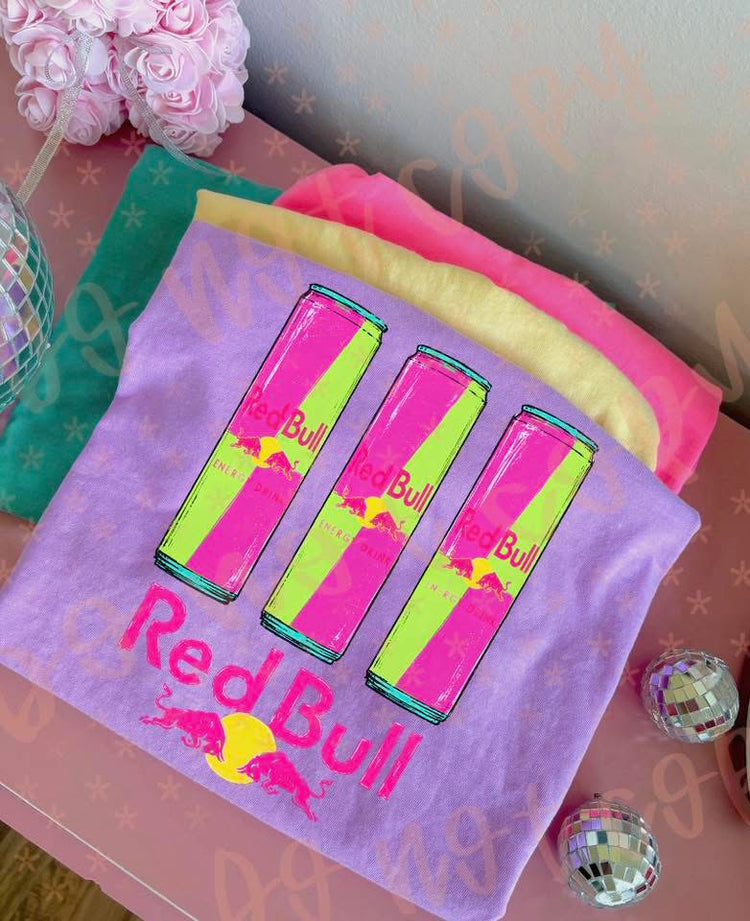 Summer Neon Bull Comfort Colors Graphic Tee