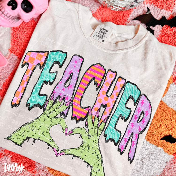Teacher Halloween Comfort Colors Graphic Tee