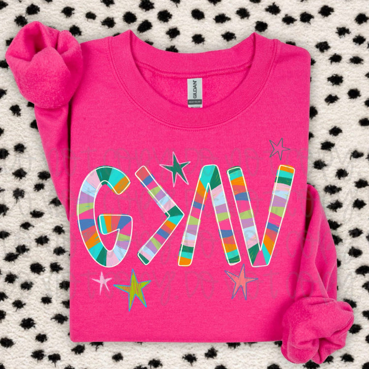 God is Greater Than the Highs & Lows Faith Sweatshirt