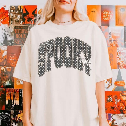 Spooky Checkered Comfort Colors Graphic Tee