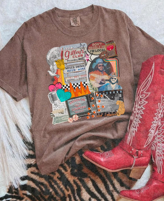 Gilleys Collage Comfort Colors Graphic Tee