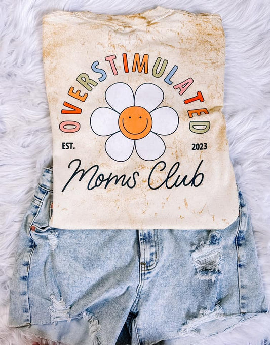 Overstimulated Moms Club, Colorblast Comfort Colors