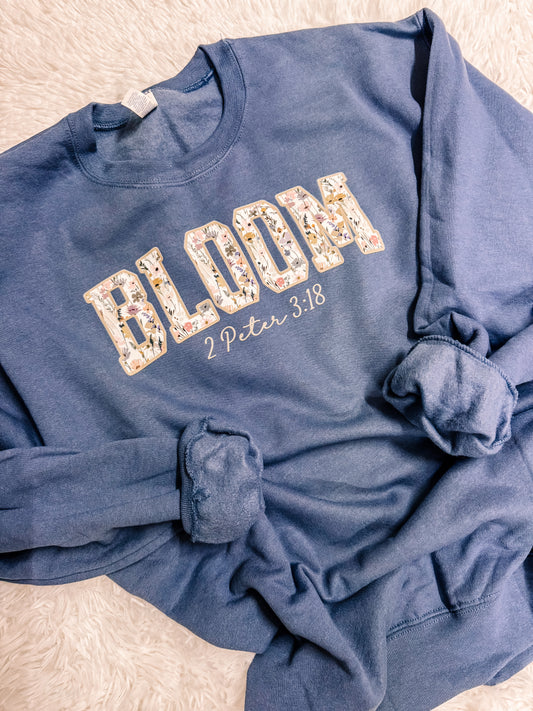Bloom Spring Faith Bible Verse Sweatshirt