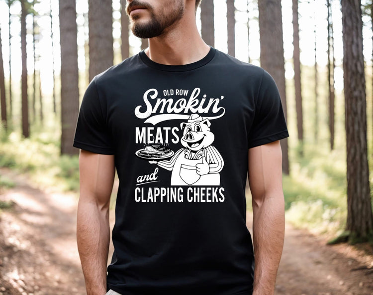 Smoking Meats Trendy Men's Graphic Tee
