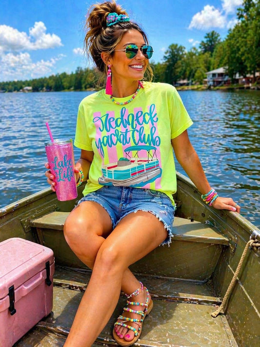 Redneck Yacht Club Summer Comfort Colors Graphic Tee