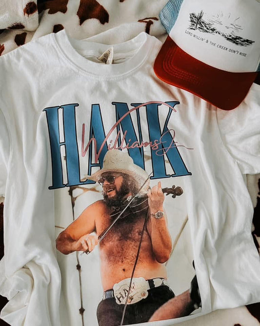 Vintage Hank White Comfort Colors Graphic Tee