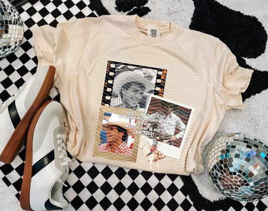 Vintage Frost Photo Collage Comfort Colors Graphic Tee