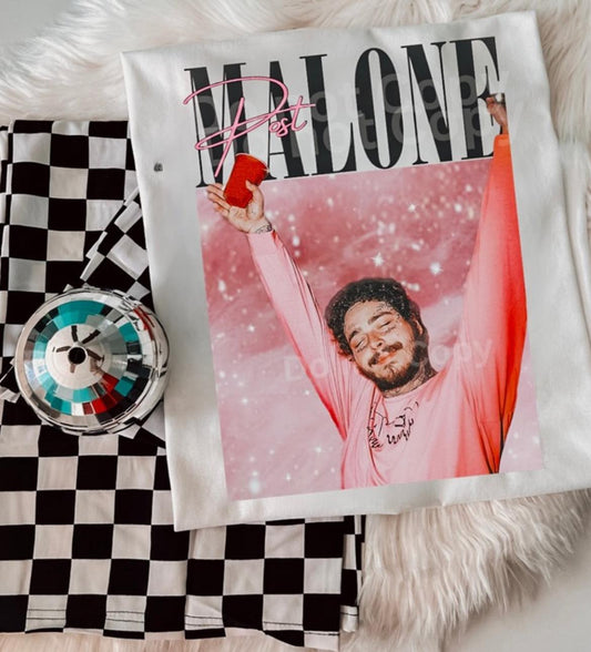 White Malone Graphic Tee