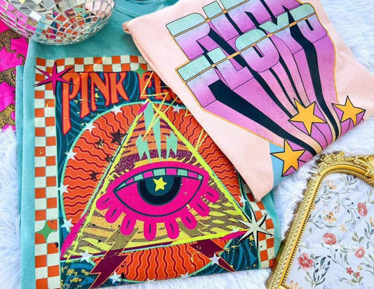 Vintage Pink Graphic Tee Comfort Colors