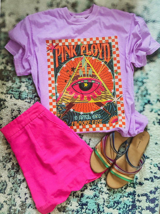 Vintage Violet Filmore East Pyramid Graphic Tee Comfort Colors
