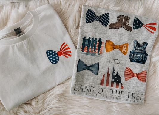 Land of the Free Patriotic Graphic Tee