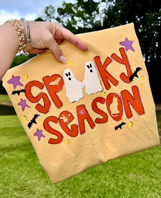 Spooky Season Ghost Comfort Colors Graphic Tee