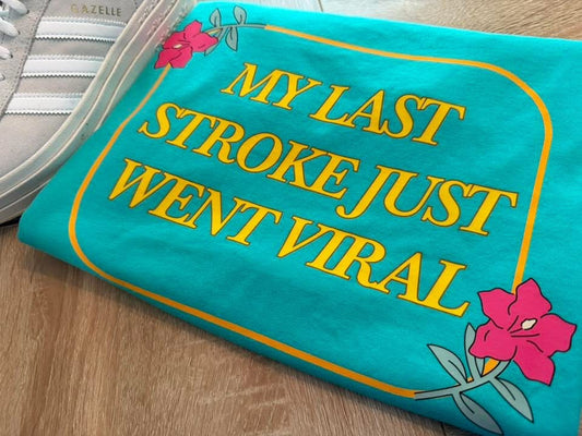 My Last Stroke Golf Comfort Colors Graphic Tee