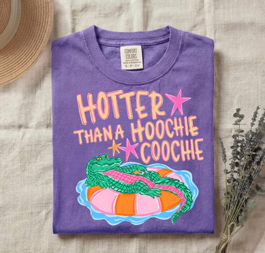 Hotter than a Hoochie Coochie Summer Comfort Colors Graphic Tee