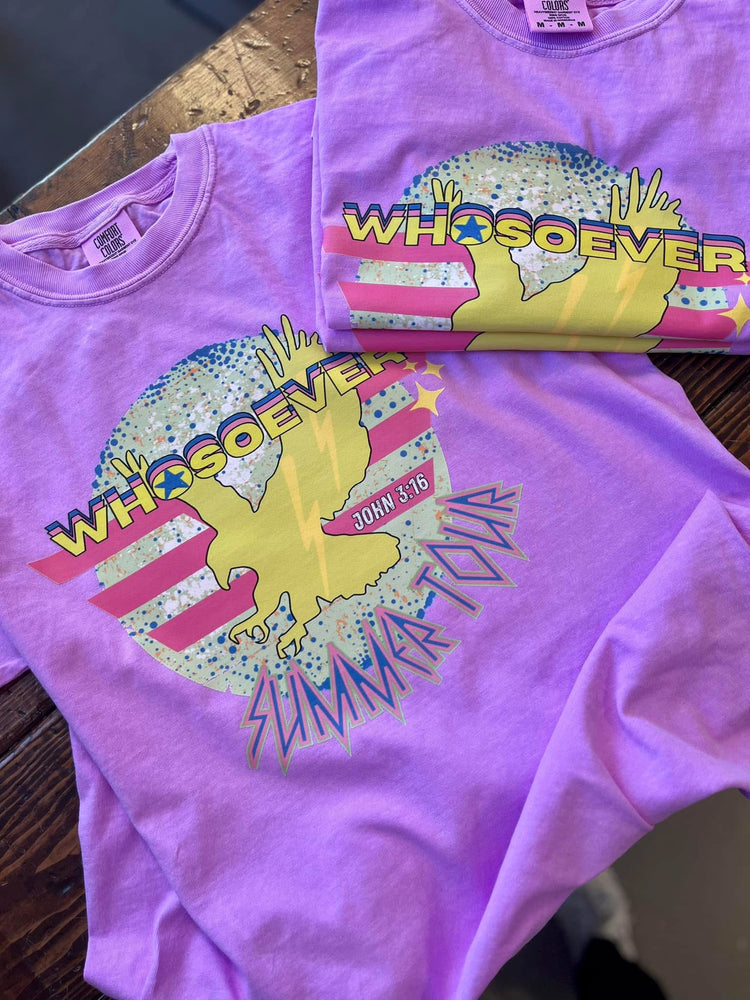 Whosoever Summer Tour Faith Graphic Tee Comfort Colors