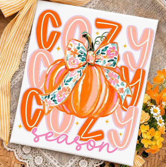 Cozy Season Pumpkins Comfort Colors Graphic Tee