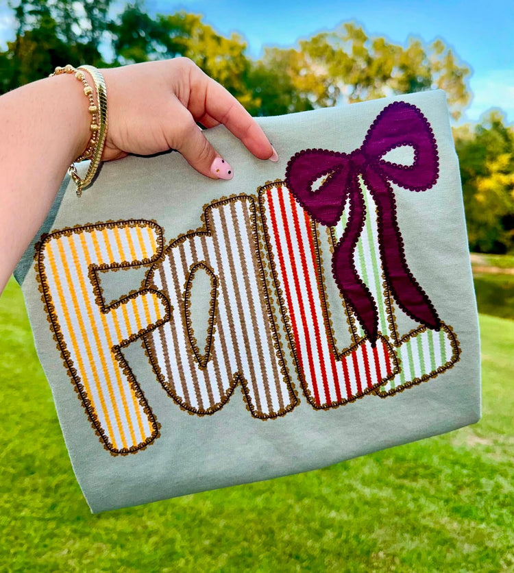Fall Seersucker Comfort Colors Graphic Tee