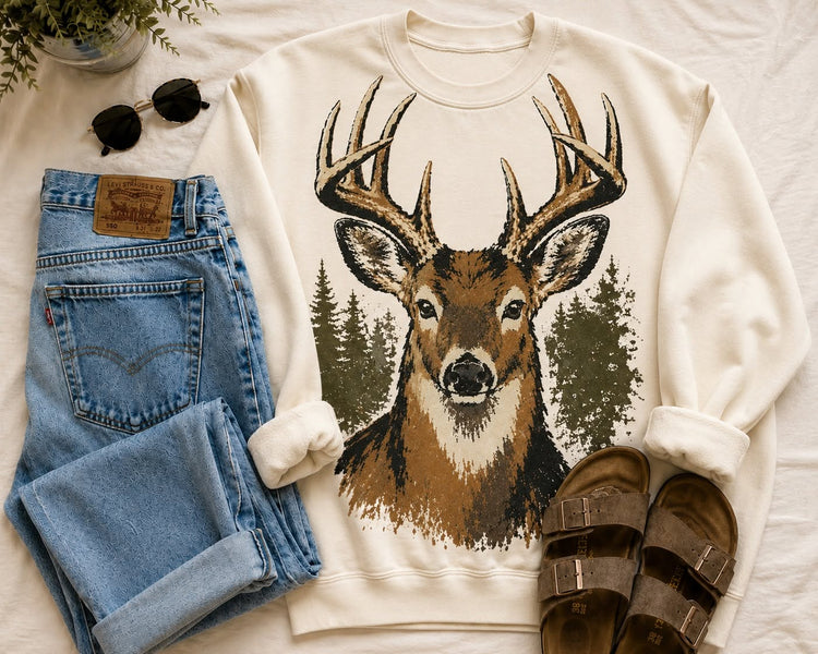 Whitetail Deer Sweatshirt