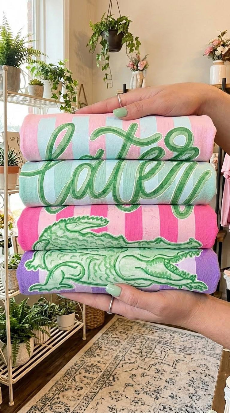 Later Alligator Summer Comfort Colors Graphic Tee