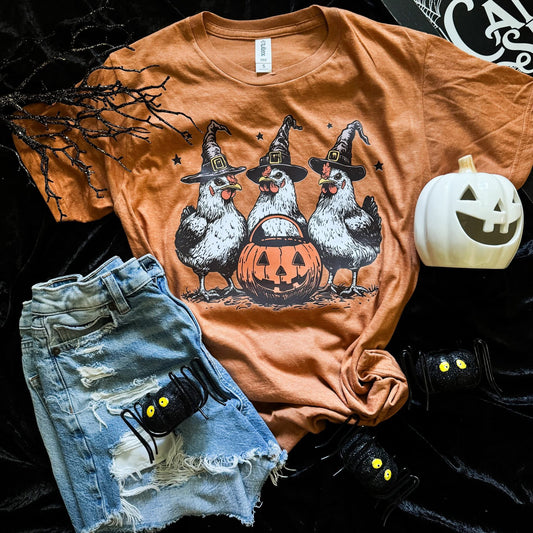 Chick or Treat Halloween Comfort Colors Graphic Tee