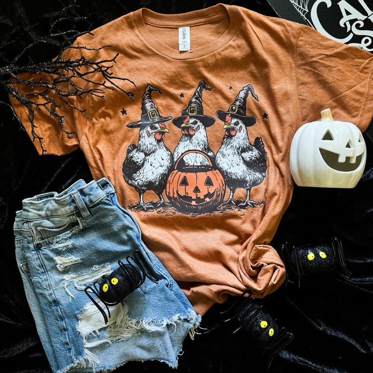 Chick or Treat Halloween Comfort Colors Graphic Tee