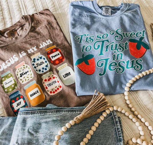 Jesus is my Jam Faith Comfort Colors Graphic Tee