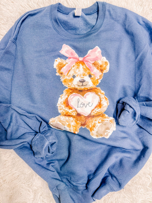 Sweet Love Teddy Valentine's Sweatshirt