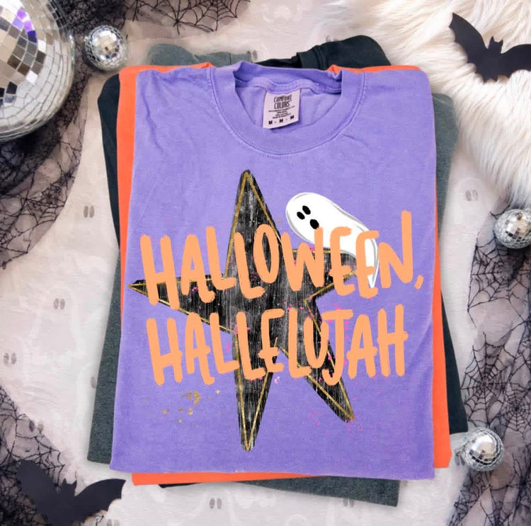 Halloween Hallelujah Comfort Colors Graphic Tee